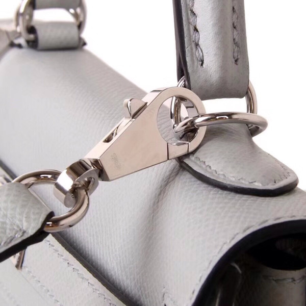 Hermès Gris Mouette Kelly 28 Epsom Palladium Hardware
