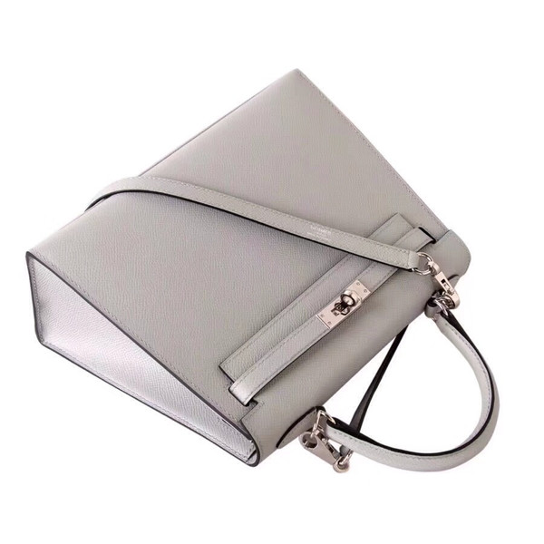 Hermès Gris Mouette Kelly 28 Epsom Palladium Hardware