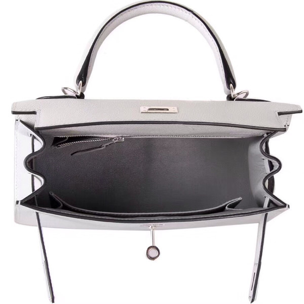 Hermès Gris Mouette Kelly 28 Epsom Palladium Hardware