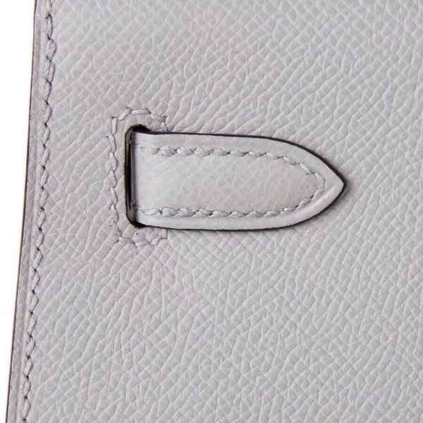 Hermès Gris Mouette Kelly 28 Epsom Palladium Hardware