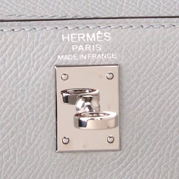 Hermès Gris Mouette Kelly 28 Epsom Palladium Hardware