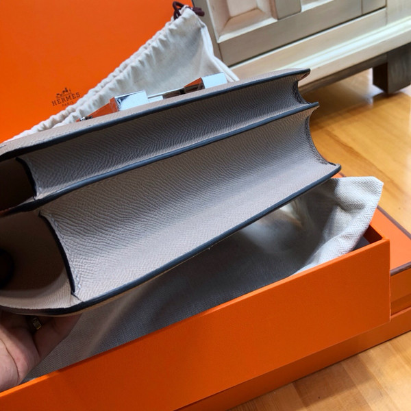 Hermes  M8 Gris Asphalte Constance 24 Epsom bag with Palladium Hardwares