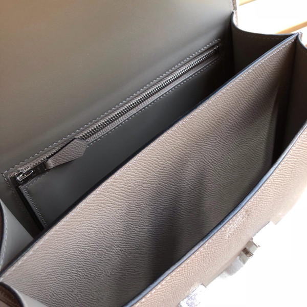 Hermes  M8 Gris Asphalte Constance 24 Epsom bag with Palladium Hardwares