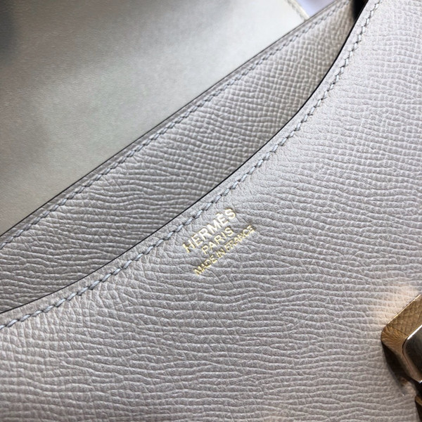Hermes  M8 Gris Asphalte Constance 24 Epsom bag with Gold Hardwares