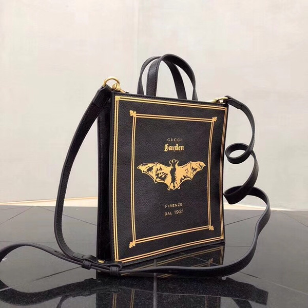 Gucci Limited Edition Garden  Gold Embossed Leather Convertible Tote