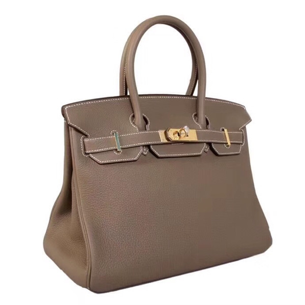 Hermes 18 Etoupe Birkin 25 Togo leather Gold Hardware
