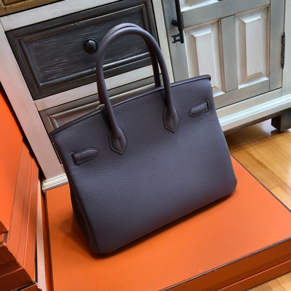 Hermès Gris Tourterelle Birkin 30 cm Togo Leather Palladium Hardware