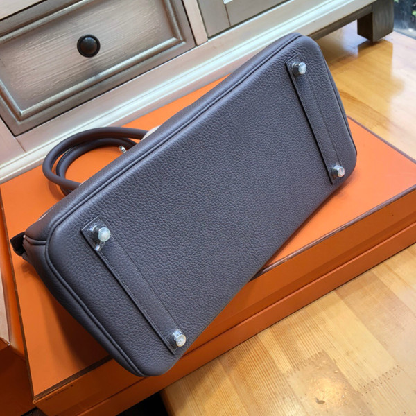 Hermès Gris Tourterelle Birkin 30 cm Togo Leather Palladium Hardware