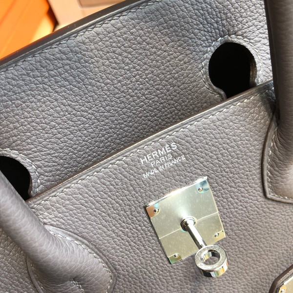 Hermès Gris Tourterelle Birkin 30 cm Togo Leather Palladium Hardware