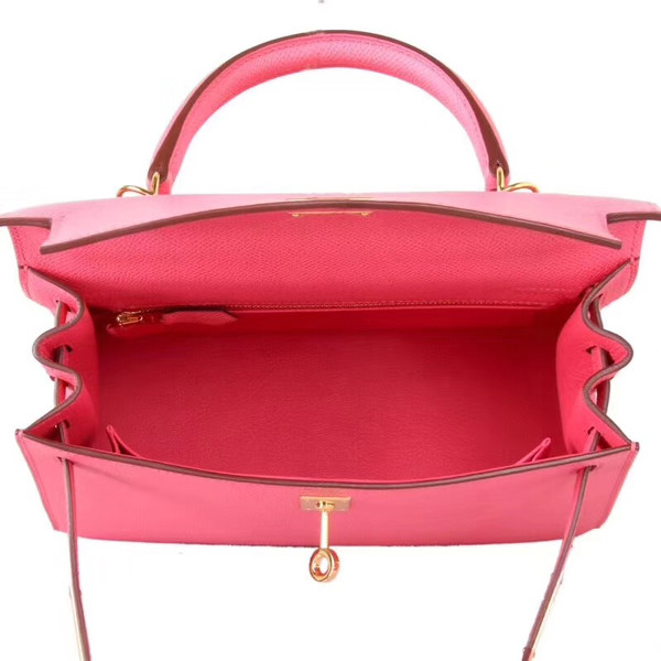 Hermès U5 Rose Lipstick  Kelly 32  Epsom Gold Hardware