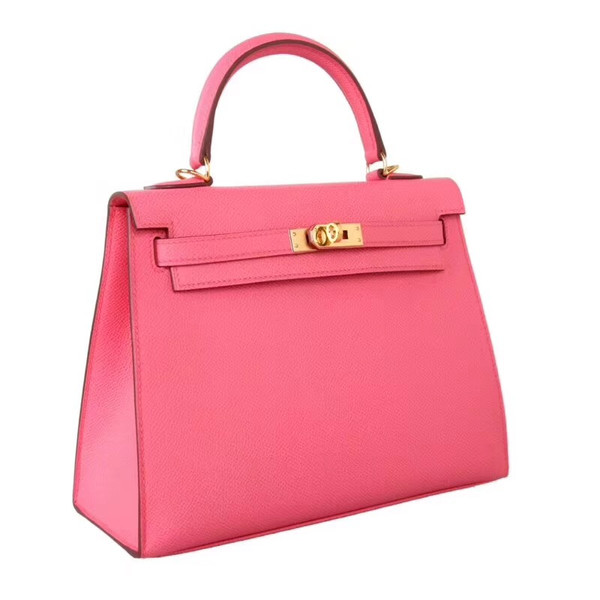 Hermès U5 Rose Lipstick  Kelly 32  Epsom Gold Hardware