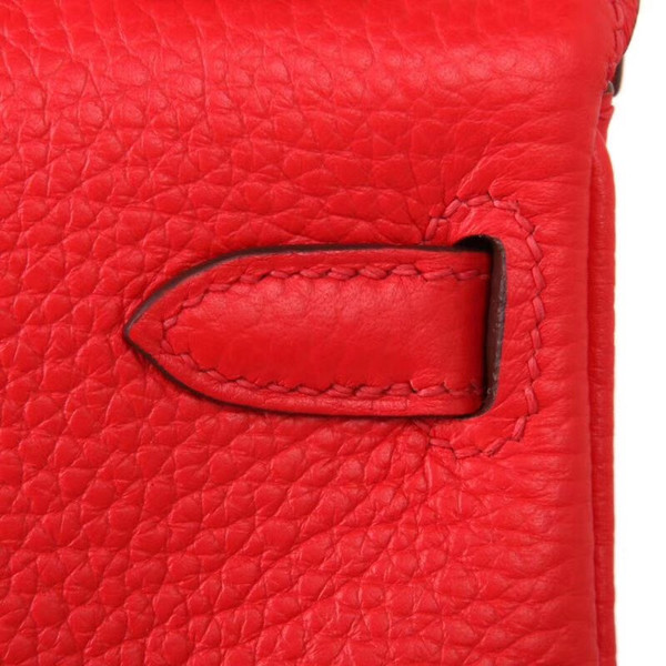 Hermès S5 Rouge Tomate  Kelly 32  Togo Palladium Hardware