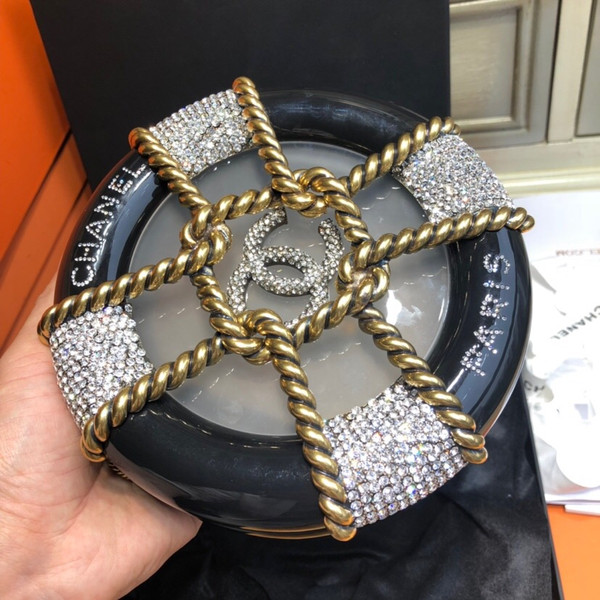 Chanel A MÉTIERS D’ART RUNWAY PARIS-HAMBURG BLACK LUCITE, STRASS & GOLD RUDDER EVENING BAG