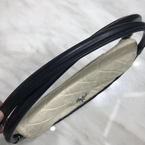 Chanel Limited Edition Art Piece Hula Hoop Runway Bag  2013 Black & White