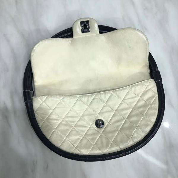 Chanel Limited Edition Art Piece Hula Hoop Runway Bag  2013 Black & White