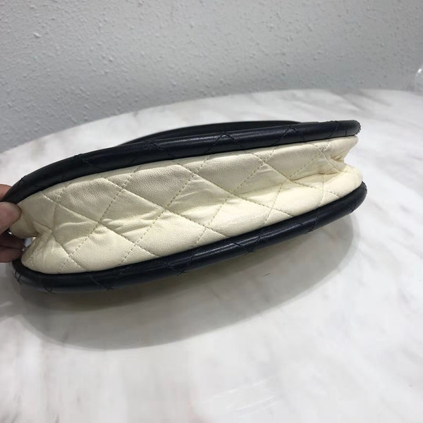 Chanel Limited Edition Art Piece Hula Hoop Runway Bag  2013 Black & White