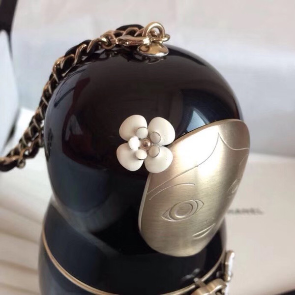 Chanel Black Plexiglass Matryoshka Doll Minaudiere, 2018