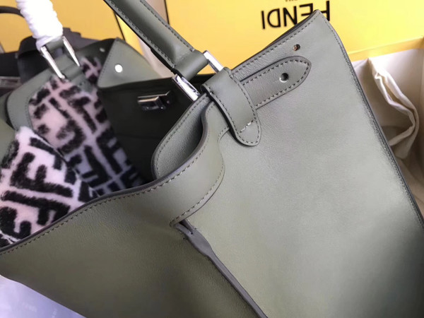 PEEKABOO X-LITE Green leather bag