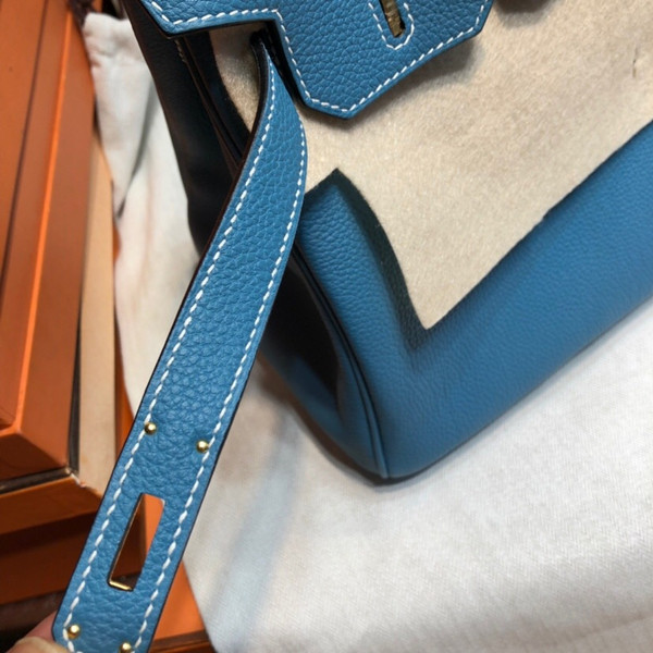 Hermès Blue Jean Birkin 30 cm Togo Leather Gold Hardware