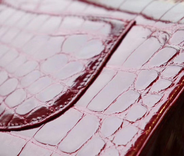 Chanel Red  Shinny Alligator Mini Flap Bag