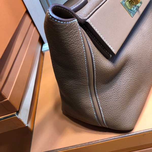 Hermes Kelly 24/24 Gold Swift & Togo Leather with Gold Hardware
