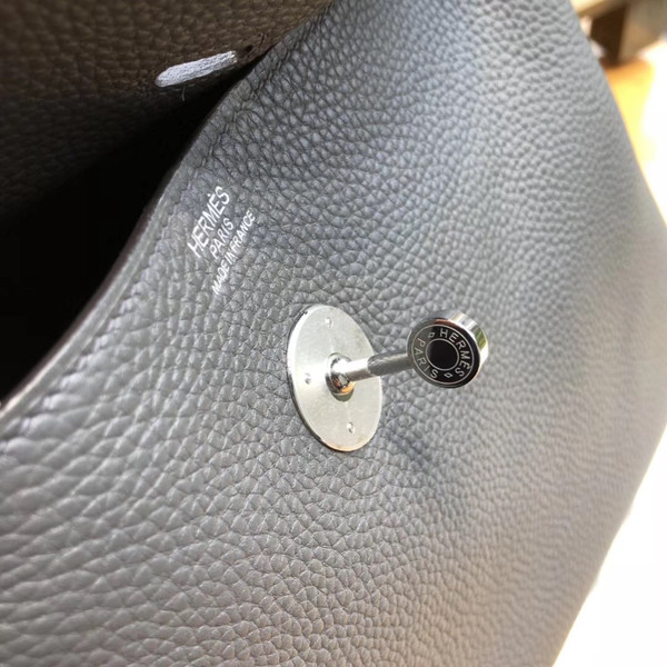 Hermes Lindy 30 Graphite Togo Palladium Hardware