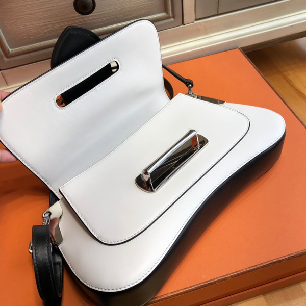 Prada Sidonie leather shoulder bag Black/White