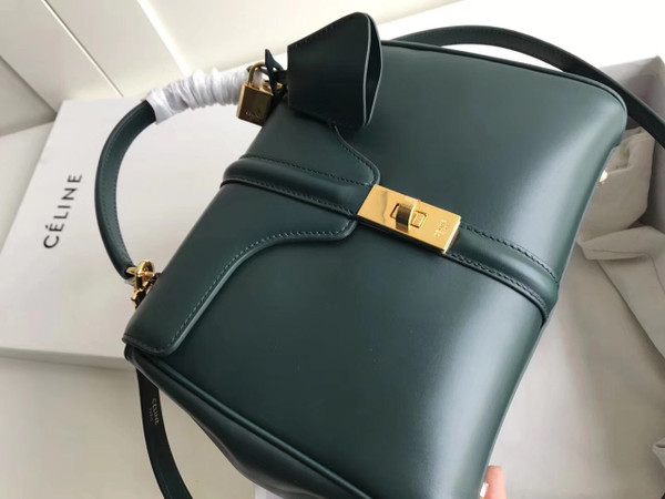 Celine  MEDIUM 16 BAG IN SATINATED CALFSKIN BLACK  AMAZON