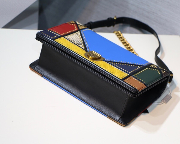 Christian Dior DIORAMA BAG IN MULTI-COLOURED PATCHWORK