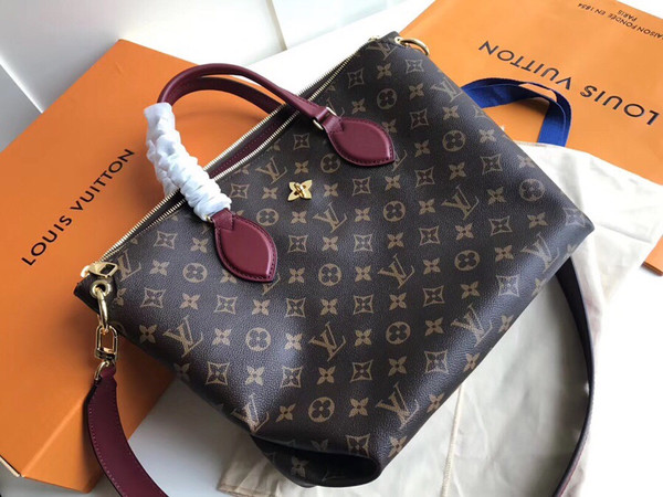 Louis Vuitton M44348 FLOWER ZIPPED TOTE MM