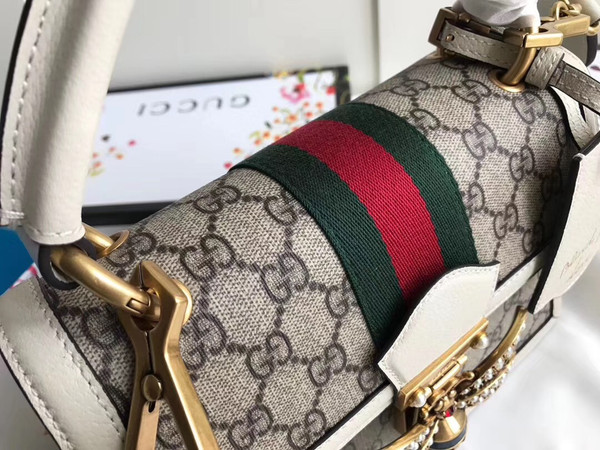 Gucci Queen Margaret small top handle bag White