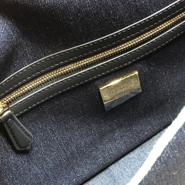 Fendi Blue denim bag Large