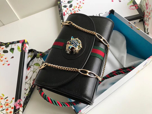 Gucci Rajah medium shoulder bag  Black
