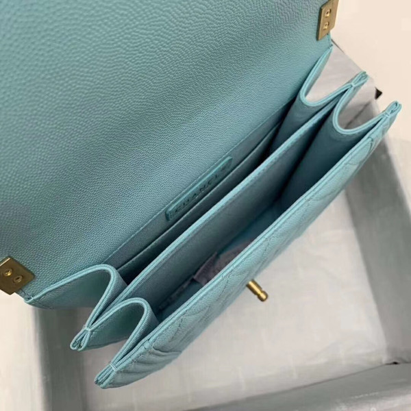 Chanel Large BOY CHANEL Handbag AS0132 Light Blue