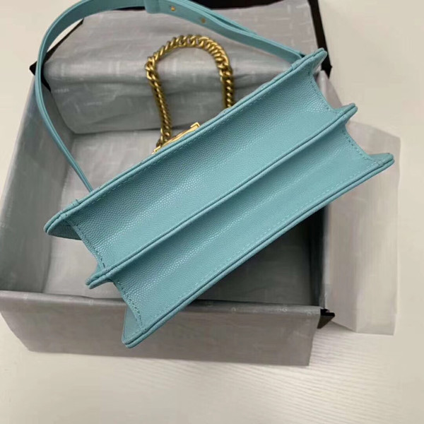 Chanel Large BOY CHANEL Handbag AS0132 Light Blue