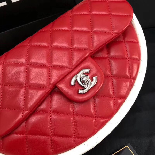 Chanel Limited Edition Art Piece Hula Hoop Runway Bag , 2013 Red & White