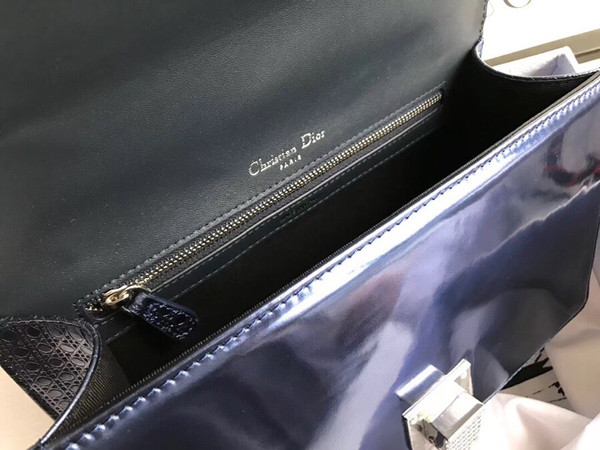 Christian Dior DIORAMA CALFSKIN BAG Dark Blue