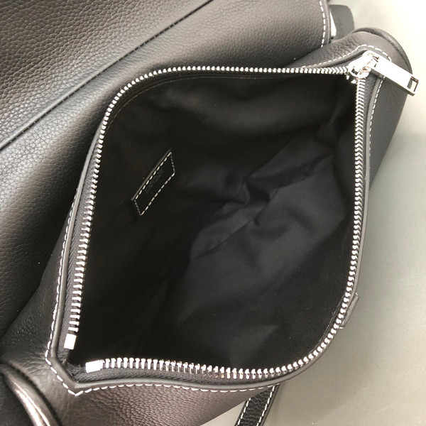 Christian Dior BLACK CALFSKIN DIOR X KAWS SADDLE BAG