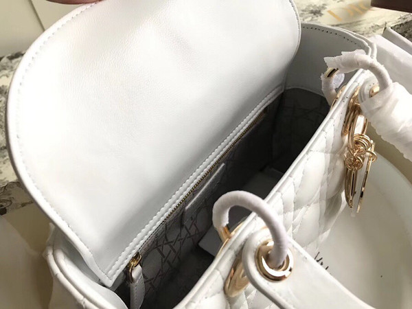 Christian Dior MY ABCDIOR LAMBSKIN BAG White