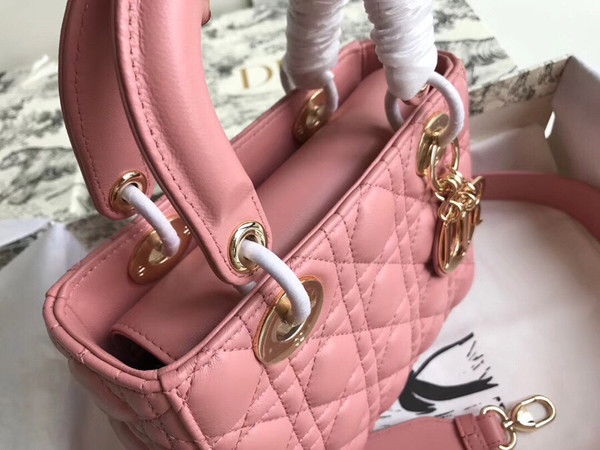 Christian Dior MY ABCDIOR LAMBSKIN BAG Pink