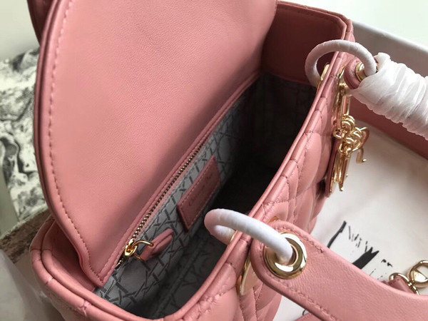 Christian Dior MY ABCDIOR LAMBSKIN BAG Pink