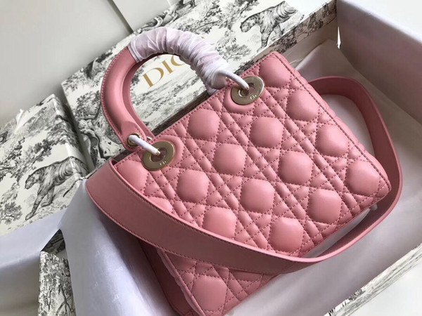 Christian Dior MY ABCDIOR LAMBSKIN BAG Pink