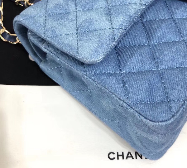 Chanel classic denim handbag