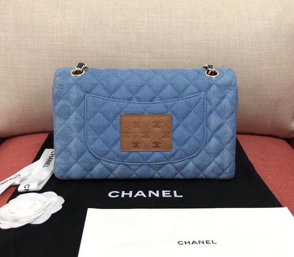 Chanel classic denim handbag