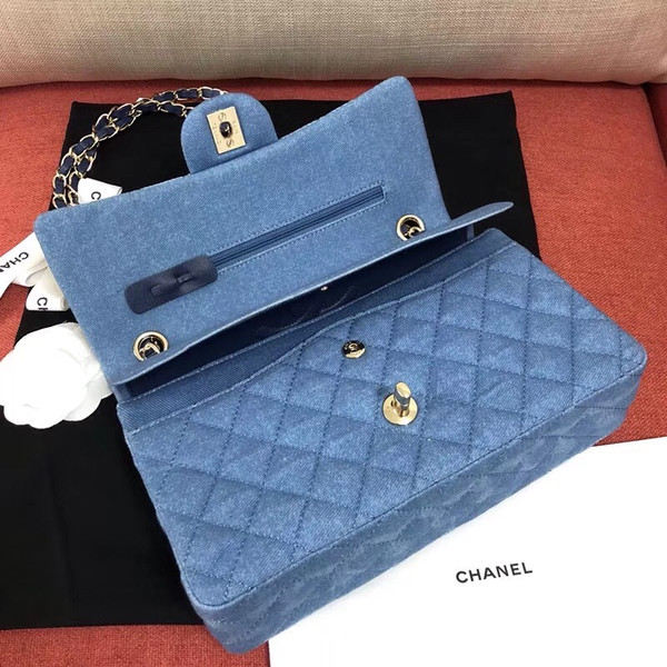 Chanel classic denim handbag