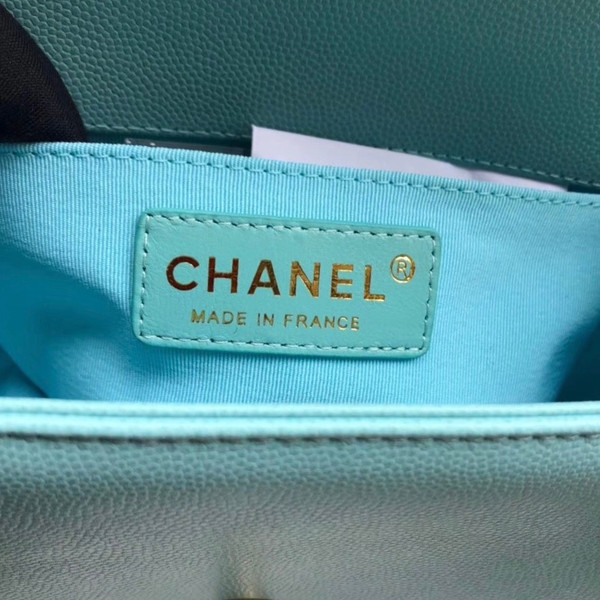 Chanel Small BOY CHANEL Handbag Baby Blue