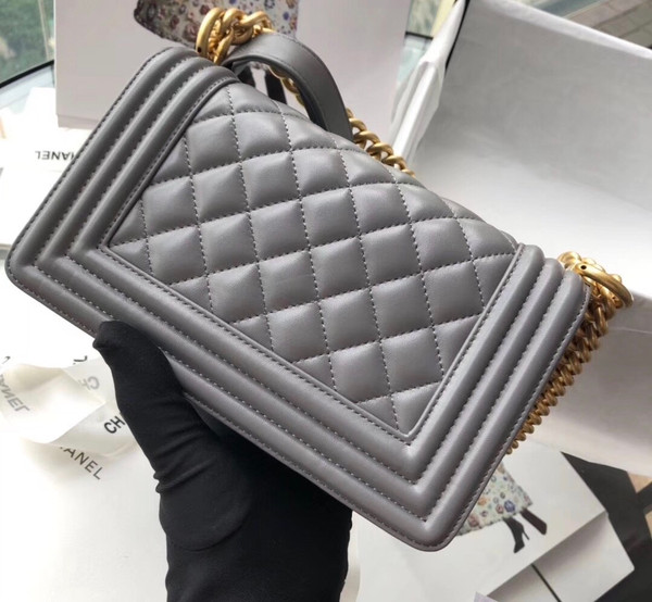 Chanel Small BOY CHANEL Handbag Grey