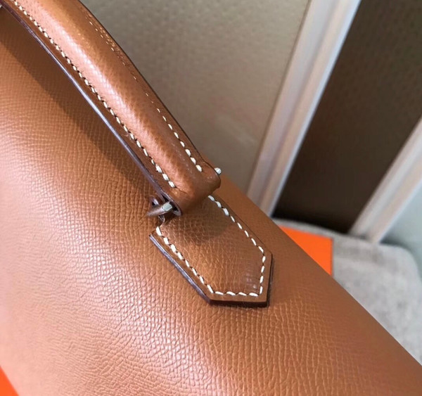 Hermes Kelly Depeche 38 Briefcase in CK37 Gold with Palladium Hardware