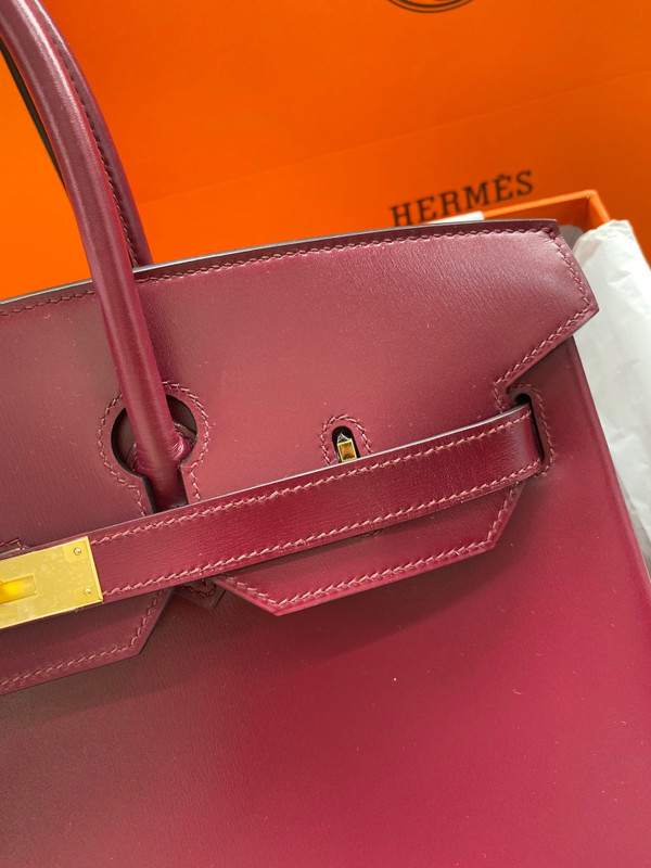 Hermes Bordeaux Birkin 35 Box Calf GHW
