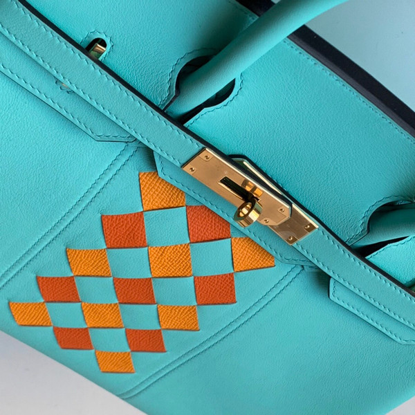 Hermès Birkin Limited Edition 30 Tressage Swift Palladium Hardware PHW D Stamp 2019